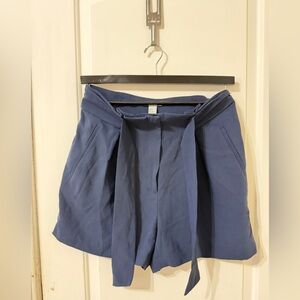 H&M Women's High Waist Navy Shorts